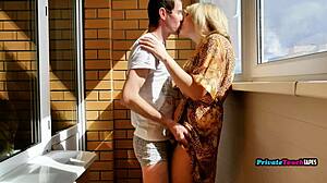 What if your skinny russian milf neighbor seduces the gardener into cum-in-mouth intimacy?