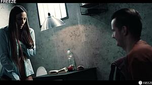 lucky prisoner freezes time to bend officer amirah adara over and creampie her wet pussy in prison