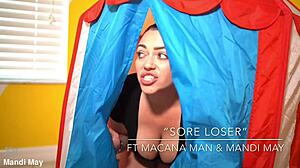 can mandi may's pretty lips conquer macana man's throbbing monster caribbean cock?