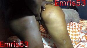Fat ebony ass bent over doggystyle takes monster BBC till I cum hard