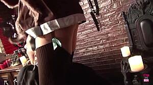 oh yeah this brunette takes big cock reverse cowgirl deepthroat doggystyle stockings riding to orgasm