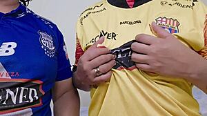 Barcelona Stepmom Craves Emelec Fan's Hard Toy Fucks