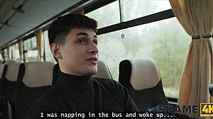 shame4k! horny mature mrs principal joins mmf threesome car fuck with shaved pussy stockings