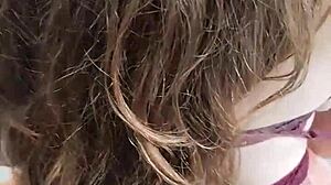 Latin couple cums on cute blonde's pretty face