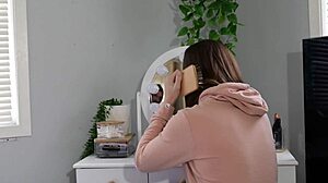 stepdaughter falls for stepdad's trick with risky blowjob and double cum