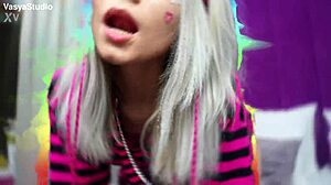 emo teen sucks huge dildo crams holes double penetrates squirts hard?