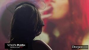 Chanel Camryn in latex begs for domination, bent over deepthroating outdoors.