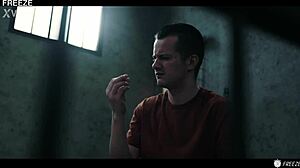 lucky prisoner freezes time to bend officer amirah adara over and creampie her wet pussy in prison