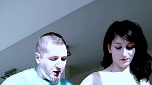 Skinny French teen Lilou screams orgasm as assfucked bent over rough