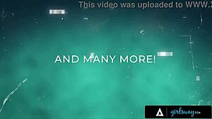 Whoa, kylie rocket's hands slip naughty on braylin bailey's oiled curves?!