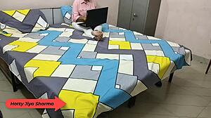 hotty jiya sharma moans loud as boyfriend fucks her hard in hostel with dirty talk