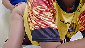 Barcelona Stepmom Craves Emelec Fan's Hard Toy Fucks