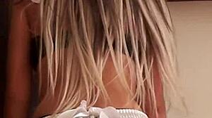 Gag on This! Petite French Maid Candie Cross Chokes on Rough Face Fuck