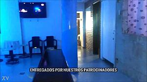 Colombian swingers crash the secret halloween party for wild group action