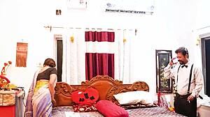 desi indian village bhabhi bent over big tits fucked doggystyle by husband hardcore creampie cum in mouth