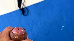 He pounds neighbor during intense workout sweat