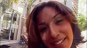 Hot Latina Takes Two Monster Cocks in Blowjob and Double Fuck Holes