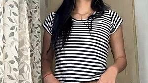 latina hey strip for me rip those clothes off and tease slow