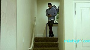 British Babysitter Fingers Herself to Tempt Shy Husband's Attention