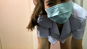 horny thai nurse friend begs patient to fuck her wet pussy hard