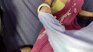 hot indian bhabhi bent over for customer's monster cock doggystyle in hardcore creampie