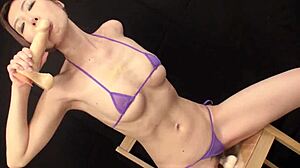 interview a sexy japanese teen then blowjob her wet pussy doggystyle creampie