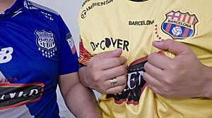 Barcelona Stepmom Craves Emelec Fan's Hard Toy Fucks