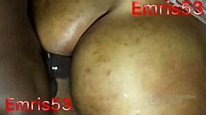 Fat ebony ass bent over doggystyle takes monster BBC till I cum hard