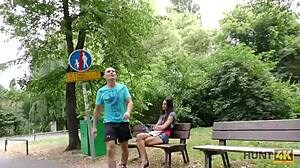 Hunt4k Buys Stranger's Wife For Mall Fingering And Blowjob