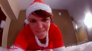 Christmas Black Breeding Creampie for Mrs Claus Aurora Foxe