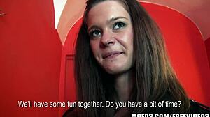 Outdoor Pickup: Czech Brunette In Lingerie Fucked Doggystyle