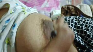 Desi Housewife Big Ass Big Tits Naked Sex with Cuckold Husband Watching