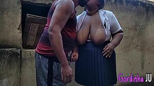 CAUGHT SMOKING! Student Aluna Gets Fucked Hard By Stepdad In Lingerie Creampie Facial Cumshot Squirting