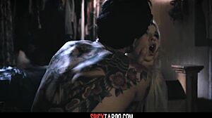 Kenzie Reeves And Joanna Angel Get Analed Hard By Tattooed Stud!