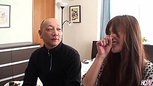 Hitomi Kanou naughty Japanese milf hunts thick cock for her hairy pussy creampie