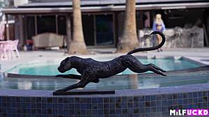 rich cougar milf in lingerie spanks and rides big cock boy toy with dirty talk