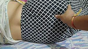 Desi Housewife Big Ass Big Tits Naked Sex with Cuckold Husband Watching