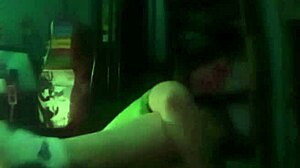 darkness hides this amateur latina couple's sensual webcam fun?