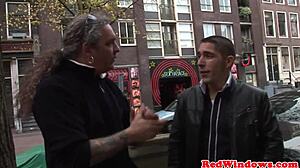 Skinny Dutch Hooker in Heels Sucks Tourist Cock Missionary Cumshower on Nipples