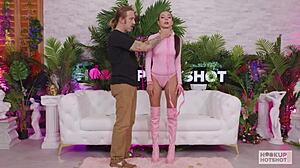 petite sasha tatcha enjoys bryan gozzling's bold moves