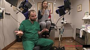 doctor check kalani luana small tits ass close up physical