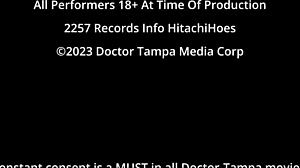 Freshman Taylor orgasms hard from doctor's hitachi wand!