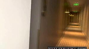 Hot Blonde Miami Slut Takes Hardcore Balcony Pounding From Big Black Cock