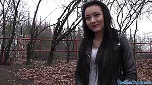 tricked amateur throatfucked outdoors by agent pov