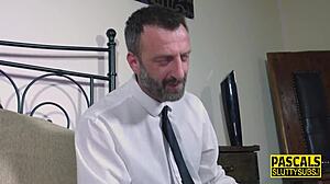 Busty Chubby Sub Feels Pussy Banged Hard in BDSM Session