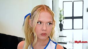 Tiny Coco Lovelock Fucks Coach Charlie Forde for Cheer Captain