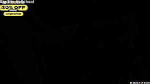 Uncaged Threesome Angela White Queenie Sateen Chokes Gags Cum Swaps Titty Fucks