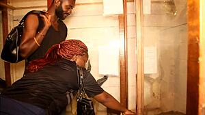 African Vacation Footballer Pounds Mature Tourist Park Pussy Raw