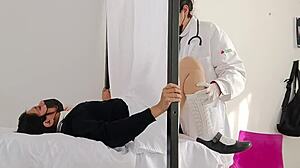 that perverted mexican doctor examines his latina patient's big ass in the hospital bed
