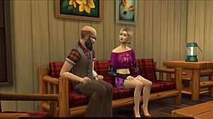 Step Daughter Cheers Sad Dad with Birthday Pussy Offer